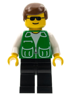 LEGO Jacket Green with 2 Large Pockets (trn111) minifigure
