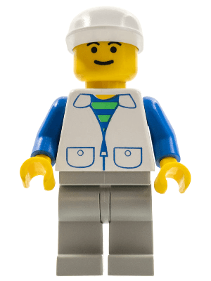 LEGO Suit with 2 Pockets White (trn112) Town / City Minifigure
