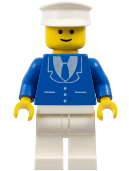 LEGO Suit with 3 Buttons Blue (trn134) minifigure