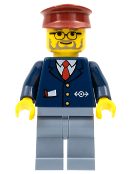 LEGO Train Conductor (trn138) minifigure