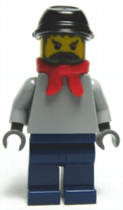 LEGO Railway Engineer Black Kepi (trn144) Trains Minifigure