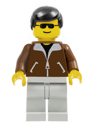 LEGO Jacket Brown (twn003) Town / City Minifigure