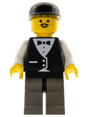 Town Vest Formal - Race Official, Black Cap