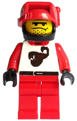 Race - Driver, Red Scorpion, Black Helmet