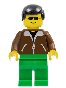 LEGO Jacket Brown (twn013) minifigure
