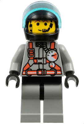 Fire - City Center 2, Light Gray Legs with Black Hips, Black Helmet