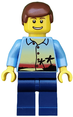 LEGO Sunset and Palm Trees (twn109) Town / City Minifigure