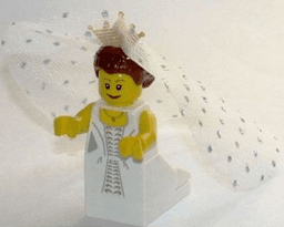 LEGO Bride with Tiara Veil and Train (twn143) minifigure