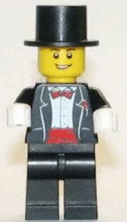 LEGO Groom with Top Hat (twn144) City Minifigure