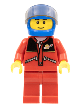 LEGO Red Jacket with Zipper Pockets and Classic Space Logo (twn163) minifigure