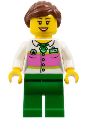 LEGO Supermarket Female Shop Assistant (twn228) Town / City Minifigure