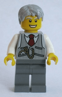 Grandpa, Pinstripe Vest and Pocket Watch