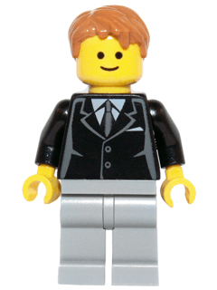LEGO Bank Secretary (twn252) Town / City Minifigure