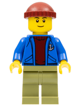 LEGO Light Keeper Blue Anchor Jacket (twn263) minifigure