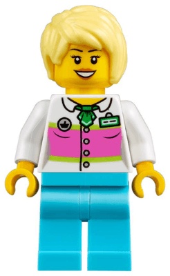 LEGO Cotton Candy Vendor (twn320) Town / City Minifigure