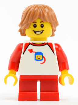 LEGO Boy with White Classic Space Shirt (twn339) minifigure