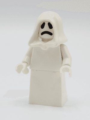 LEGO Ghost with White Hood and White Lower Body Skirt (twn392) Town / City Minifigure