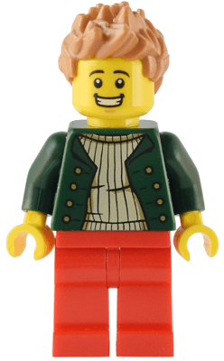 LEGO Pizza Delivery Driver (twn458) Town / City Minifigure