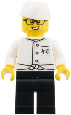 LEGO Sushi Chef Black Pants (twn548) Town / City Minifigure