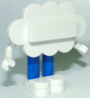 LEGO Cloud Guy without Sticker (twt010) Trolls Minifigure