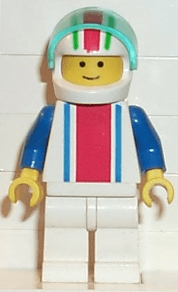 LEGO Vertical Lines Red & Blue (ver012) Town / City Minifigure