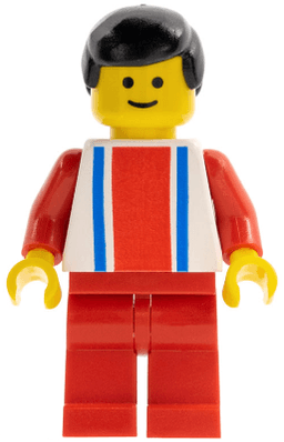 LEGO Vertical Lines Red & Blue (ver014) minifigure