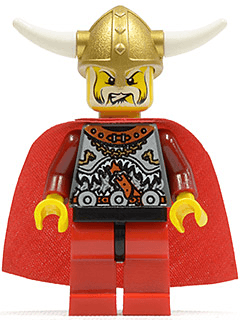 LEGO Viking Red Chess King (vik026) LEGO Minifigure
