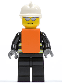 LEGO Fire (wc016) Town / City Minifigure