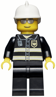 LEGO Fire (wc021) Town / City Minifigure