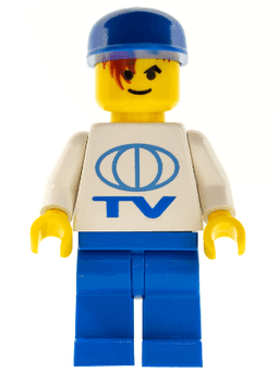 LEGO TV Logo Large Pattern on Front LEGO Soccer Logo on Back Blue Cap (wc4457) minifigure