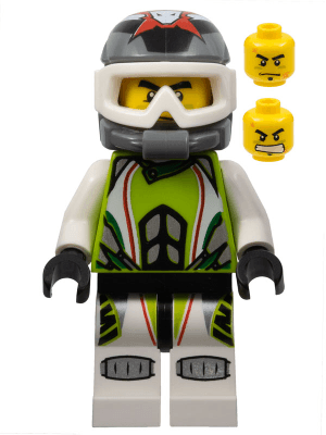 LEGO Team X-treme Daredevil 1 (REX-treme) (wr001) Dino Minifigure