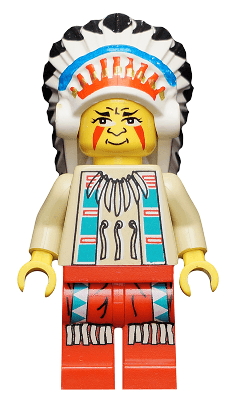 LEGO Indian Chief 1 (Big Chief Rattle Snake / Big Chief Rattlesnake) (ww017) minifigure