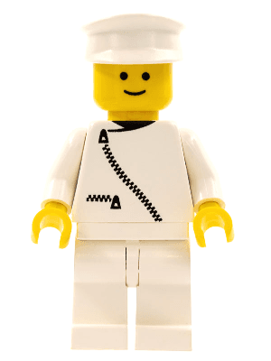 LEGO Ambulance Driver White Cap (zip028) Town / City Minifigure