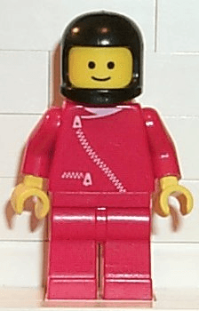 Jacket with Zipper - Red, Red Legs, Black Classic Helmet