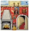 Plastic Backdrop 3D with Gryffindor Common Room Pattern