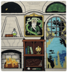 Plastic Backdrop 3D with Slytherin Common Room Pattern