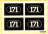 Sticker Sheet for Set 171 - (003439)