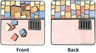 Plastic Duplo Playmat with Road and Pavement Unfinished/Finished Pattern for Set 3279