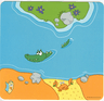 Paper Duplo Playmat 12 x 11 with River and Alligator / Crocodile Pattern