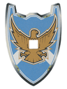 Paper Shield for Large Figures with Knights Kingdom Jayko Hawk Pattern