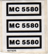 Sticker Sheet for Set 5580 - (197925)