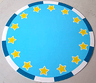 Plastic Playmat Duplo, Circus Ring with Yellow Stars Pattern