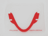 Plastic Windscreen with Red Border Pattern