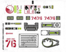 Sticker Sheet for Set 7476 - (54471/4282569)