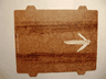 Paper Cardboard Ramp with Tire Tracks and White Chalk Arrow for Set 8496 (62847)