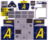 Sticker Sheet for Set 8635, Sheet 1 - (63720/4530007)