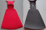 Cloth Cape, Zurg Large Figure Pointed Collar with Red and Black Sides