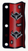Plastic Flag 3 x 6 Ninja Pattern Red