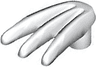 Minifigure, Weapon Bladed Claw, Spread