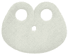 Minifigure Cape Cloth, High Rounded Oval Narrow Collar, Full Circle Neck Cut